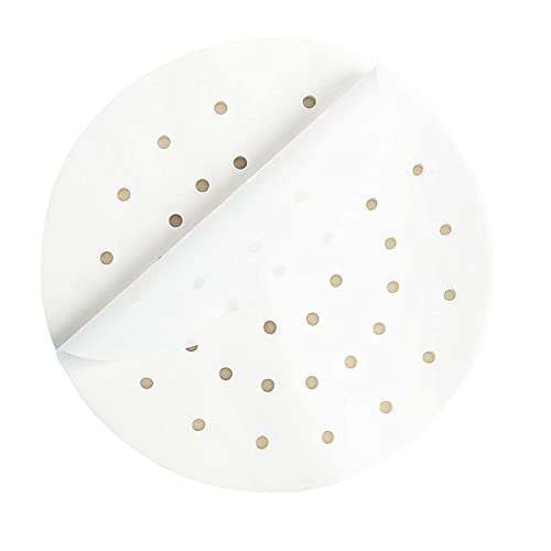 CANDeal 200 Blatt Luftfritteuse Pergamentpapier-Liner, Perforiertes Pergamentpapier, Antihaftbeschichtetes, rundes 7-Zoll-Pergamentpapier für Luftfritteusenkorb, Bambusdampfer, Metalldampfer CANDeal 200 Blatt Luftfritteuse Pergamentpapier-Liner, Perforiertes Pergamentpapier, Antihaftbeschichtetes, rundes 7-Zoll-Pergamentpapier für Luftfritteusenkorb, Bambusdampfer, Metalldampfer von CANDeal