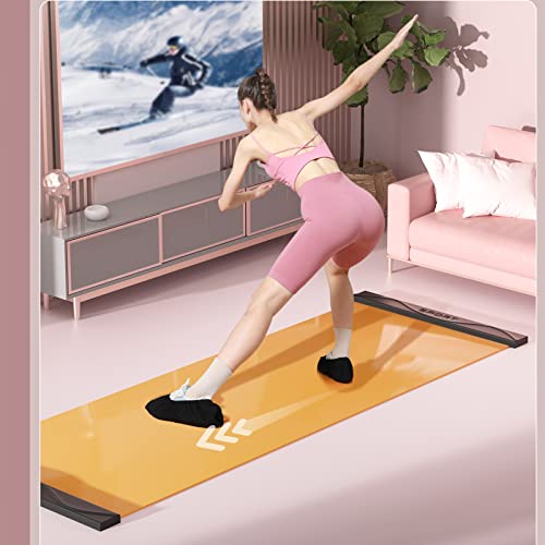 CANEVE Fitness Slide Board, 200x50cm - Rutschfest, Orange von CANEVE
