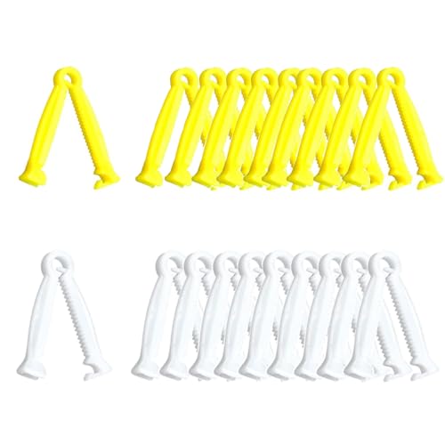 CANGCANG 20PCS Einweg Nabelschnur Clip Wiederverwendbare Umbilical Cord Clamps Einweg-Plastikschwein für Welpen Haustier Ferkel Ziege Kleintier Kätzchen Welpen Lamm Ferkel Lieferung von CANGCANG