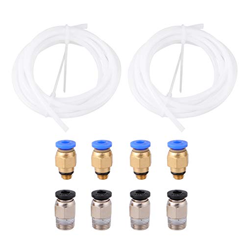 CANIGHT 1 Satz Ptfe Schlauch Pneumatik Schnellsteckverbindern Hitzebeständig Einfach zu Montieren Demontieren für Drucker CANIGHT 1 Satz Ptfe Schlauch Pneumatik Schnellsteckverbindern Hitzebeständig Einfach zu Montieren Demontieren für Drucker von CANIGHT