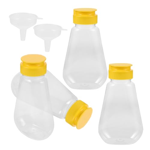 CANIGHT 1 Satz Squeeze Flaschen mit Trichter Quetschflaschen für Ketchup Senf Salatdressing und Auslaufsicher Leicht zu Reinigen für Küche CANIGHT 1 Satz Squeeze Flaschen mit Trichter Quetschflaschen für Ketchup Senf Salatdressing und Auslaufsicher Leicht zu Reinigen für Küche von CANIGHT