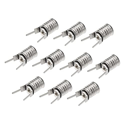CANIGHT 10 Stück E10 Lampensockel Zum Einschrauben Mini Led Lampenfassung Für Kontrollleuchten Und Tischlampen von CANIGHT