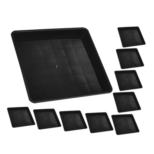 CANIGHT 10 Stück Pflanzenteller Kunststoff Rechteckige Pflanzenuntersetzer für Blumentöpfe Robuste und Langlebige Tropfschalen für Drinnen und Draußen zur Wasserauffangung CANIGHT 10 Stück Pflanzenteller Kunststoff Rechteckige Pflanzenuntersetzer für Blumentöpfe Robuste und Langlebige Tropfschalen für Drinnen und Draußen zur Wasserauffangung von CANIGHT