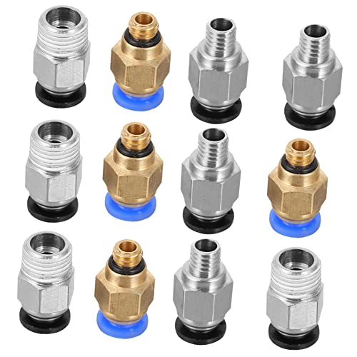CANIGHT 12 Stück Teiliges Pneumatischer Schnellanschlussadapter für Drucker und Hochwertige Messingmaterialien Druckluftanschlüsse für und Einfache Installation CANIGHT 12 Stück Teiliges Pneumatischer Schnellanschlussadapter für Drucker und Hochwertige Messingmaterialien Druckluftanschlüsse für und Einfache Installation von CANIGHT