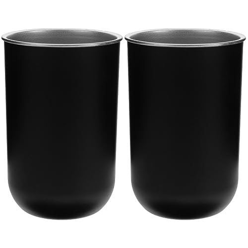 CANIGHT 2 Stück Mundwasserbecher Aus Edelstahl, Mundwasserbecher Fürs Badezimmer, Mundwasserbecher, Wiederverwendbare Badezimmerbecher, Wiederverwendbarer Zahnbürstenhalter, CANIGHT 2 Stück Mundwasserbecher Aus Edelstahl, Mundwasserbecher Fürs Badezimmer, Mundwasserbecher, Wiederverwendbare Badezimmerbecher, Wiederverwendbarer Zahnbürstenhalter, von CANIGHT