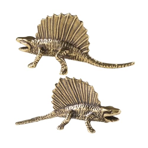 CANIGHT 2stücke Dinosaurier Ornamente Aus Messing Retro Tischdekoration Für Kreative Räume von CANIGHT