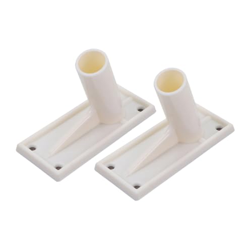 CANIGHT 2 Stück Teiliges Wandhalterungs für Flaggenstangen Selbstklebende Schräg Einsteckbare Halterung Robustem Material Stabile und Befestigung für Außenbereiche Wie Terrasse von CANIGHT