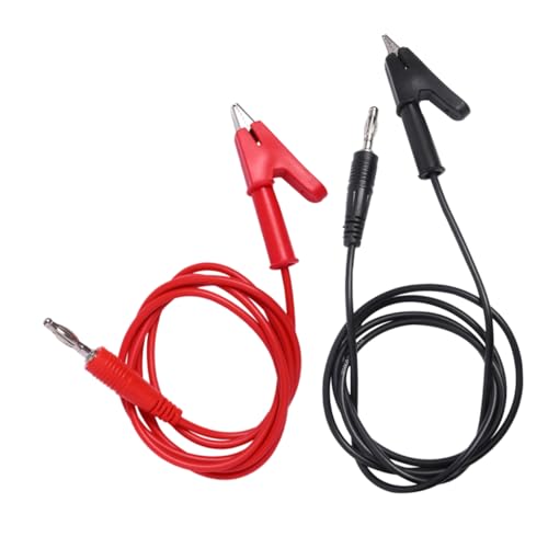 CANIGHT Kupfer-bananenkabel Zum Anklemmen Von Drähten Testleitung Rot/schwarz 18 Awg 1 M Krokodilklemmen Test von CANIGHT