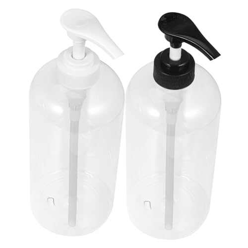 CANIGHT Transparenter Seifenspender 2er Satz Nachfüllbar Druckpumpspender Für Shampoo Und Seife 1000 Ml Aus Pet-Material Glatte Textur Moderner Stil von CANIGHT