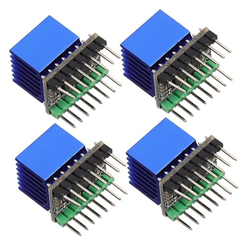 CANIGHT 4 Sätze Schrittmotortreiber mit Großem Kühlkörper Leiser Microstep Treiber Kompatibel mit Drucker Controller Boards Dynamische Stromreduzierung Verbesserte Wärmeableitung CANIGHT 4 Sätze Schrittmotortreiber mit Großem Kühlkörper Leiser Microstep Treiber Kompatibel mit Drucker Controller Boards Dynamische Stromreduzierung Verbesserte Wärmeableitung von CANIGHT