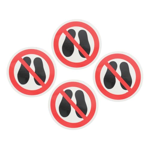 CANIGHT 4 Stück „nicht Treten“-aufkleber „nicht Oberflächen Treten“-schild Selbstklebend Abziehen Und Aufkleben Runde Vinyl-aufkleber Warnetiketten Für Drinnen Und Draußen CANIGHT 4 Stück „nicht Treten“-aufkleber „nicht Oberflächen Treten“-schild Selbstklebend Abziehen Und Aufkleben Runde Vinyl-aufkleber Warnetiketten Für Drinnen Und Draußen von CANIGHT