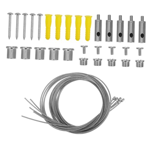 CANIGHT 5 Sätze Pendelleuchten Aufhängeset Teiliges Stahlseil Hängekit für Deckenleuchten Installieren Ästhetisches und Sicheres Design Stabil und Zuverlässig für Ihr Zuhause CANIGHT 5 Sätze Pendelleuchten Aufhängeset Teiliges Stahlseil Hängekit für Deckenleuchten Installieren Ästhetisches und Sicheres Design Stabil und Zuverlässig für Ihr Zuhause von CANIGHT