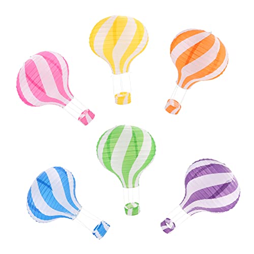 CANIGHT 6 Stück Hängende Papierlaternen Faltbare Heißluftballon Deko für Geburtstagsfeiern und Hochzeiten Bunten Farben Blau Orange Lila Grün Gelb Partydekoration für Erwachsene CANIGHT 6 Stück Hängende Papierlaternen Faltbare Heißluftballon Deko für Geburtstagsfeiern und Hochzeiten Bunten Farben Blau Orange Lila Grün Gelb Partydekoration für Erwachsene von CANIGHT