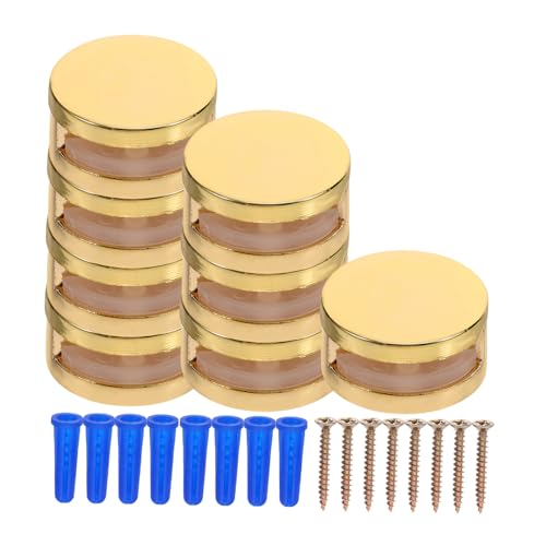 CANIGHT 8 Stück Teiliges Glasclip für Badezimmer Stabile Wandhalterung für Spiegel Langlebigem Installieren für Toilettenartikel und Sammlerstücke von CANIGHT