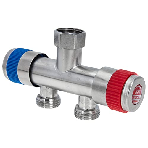 CANIGHT Faucet Splitter Wasserhahn Adapter für Garten Fach Verteiler für Schlauch Hochdruckbeständig Rostfreies Material Installieren Geeignet für Outdoor Nutzung und Waschmaschinen von CANIGHT
