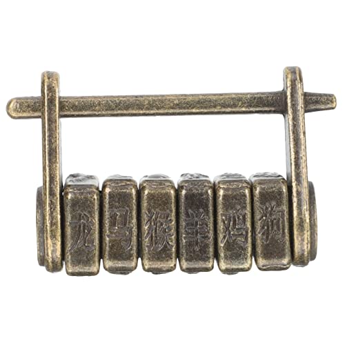 CANIGHT Vorhängeschloss Vintage Mit Zahlencode Antikes Retro-schloss Aus Zinklegierung Für Holzkisten Schmuckschatullen Gesichert CANIGHT Vorhängeschloss Vintage Mit Zahlencode Antikes Retro-schloss Aus Zinklegierung Für Holzkisten Schmuckschatullen Gesichert von CANIGHT