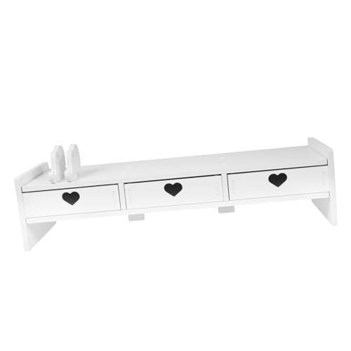 CANIGHT Lagerregal Computer Riser Monitor Riser Mit Schublade Monitor Riser Mit Lagerung Monitor Ständer Riser Schreibtisch Monitor Riser Monitor Riser Für Schreibtisch von CANIGHT