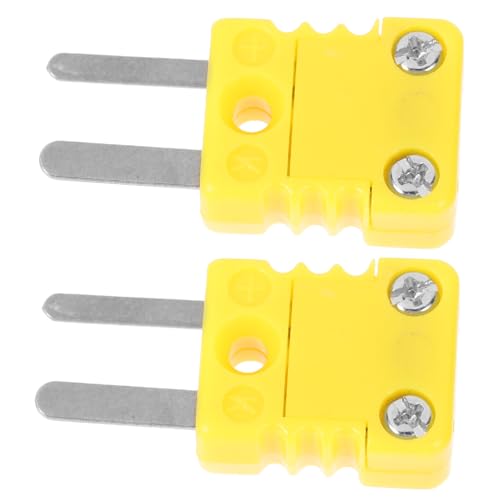 CANIGHT 2stücke K- Thermoelement Adapter Gelb Schnell Und Einfach Für Temperaturmessungen Hochwertiger Thermoelement Adapter Für Präzise Anwendungen von CANIGHT
