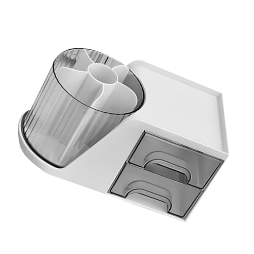 CANIGHT Rotierender Schreibtisch Organizer Mit Multifunktionale Aufbewahrungsbox Für Bürobedarf Stifthalter Für Stifte Bleistifte Und Kosmetik Für Küche Bad Studium Und Mehr von CANIGHT