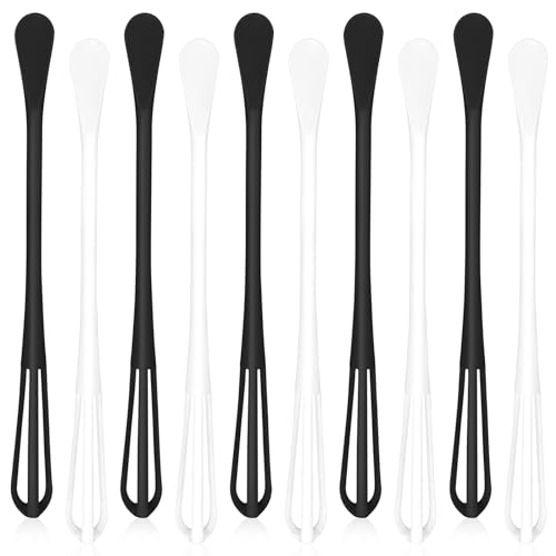 10pcs Multifunctional Small Whisks klein Schneebesen, 2-in-1 kleiner Schneebesen, multifunktionaler kleiner Schneebesen, PP Kunststoff Schneebesen, klein Löffel mit langem Griff von CANIPHA