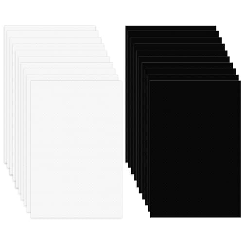 20 Stück 0,5 mm Fursuit Augen Mesh PVC Kunststoff Mesh Blatt bedruckbar wasserdicht blanko Handwerk Herstellung für Heimdekoration Pelzmaske Rollenspiel Requisiten Fursuits Modellierung 30 x 20 cm von CANIPHA