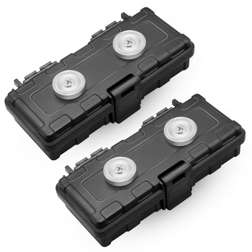 CANIPHA 2pcs Key Holder Magnetischer Schlüsselhalter unter dem Auto, eines magnetischen Autoschlüssels, Ersatz-Magnetschlüsselbox für unter dem Auto, Magnet-Schlüsselkasten Verstecken Autoschlüssels von CANIPHA