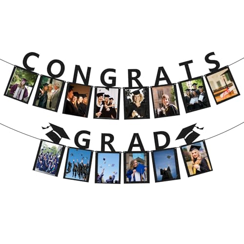 Schwarz Banner Fotobanner zum Schulabschluss, Partydekorationen, Dekorationszubehör für den Schulabschluss, Partydekorationen für Schulabsolventen, Fotobanner für den Schulabschluss Schwarz Banner Fotobanner zum Schulabschluss, Partydekorationen, Dekorationszubehör für den Schulabschluss, Partydekorationen für Schulabsolventen, Fotobanner für den Schulabschluss von CANIPHA