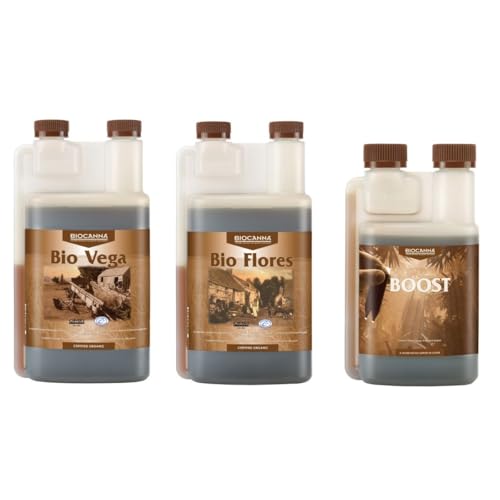 Florateck Canna Bio-Pflanzendünger, für Innen- und Außenbereich Bio Flores 1Liter, Bio Vega 1 Liter Bio Boost 250ml Florateck Canna Bio-Pflanzendünger, für Innen- und Außenbereich Bio Flores 1Liter, Bio Vega 1 Liter Bio Boost 250ml von CANNA