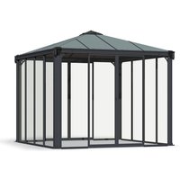Palram - Canopia Aluminium Kaltwintergarten Ledro 3000 Grau 295x295x276 cm Palram - Canopia Aluminium Kaltwintergarten Ledro 3000 Grau 295x295x276 cm von CANOPIA BY PALRAM