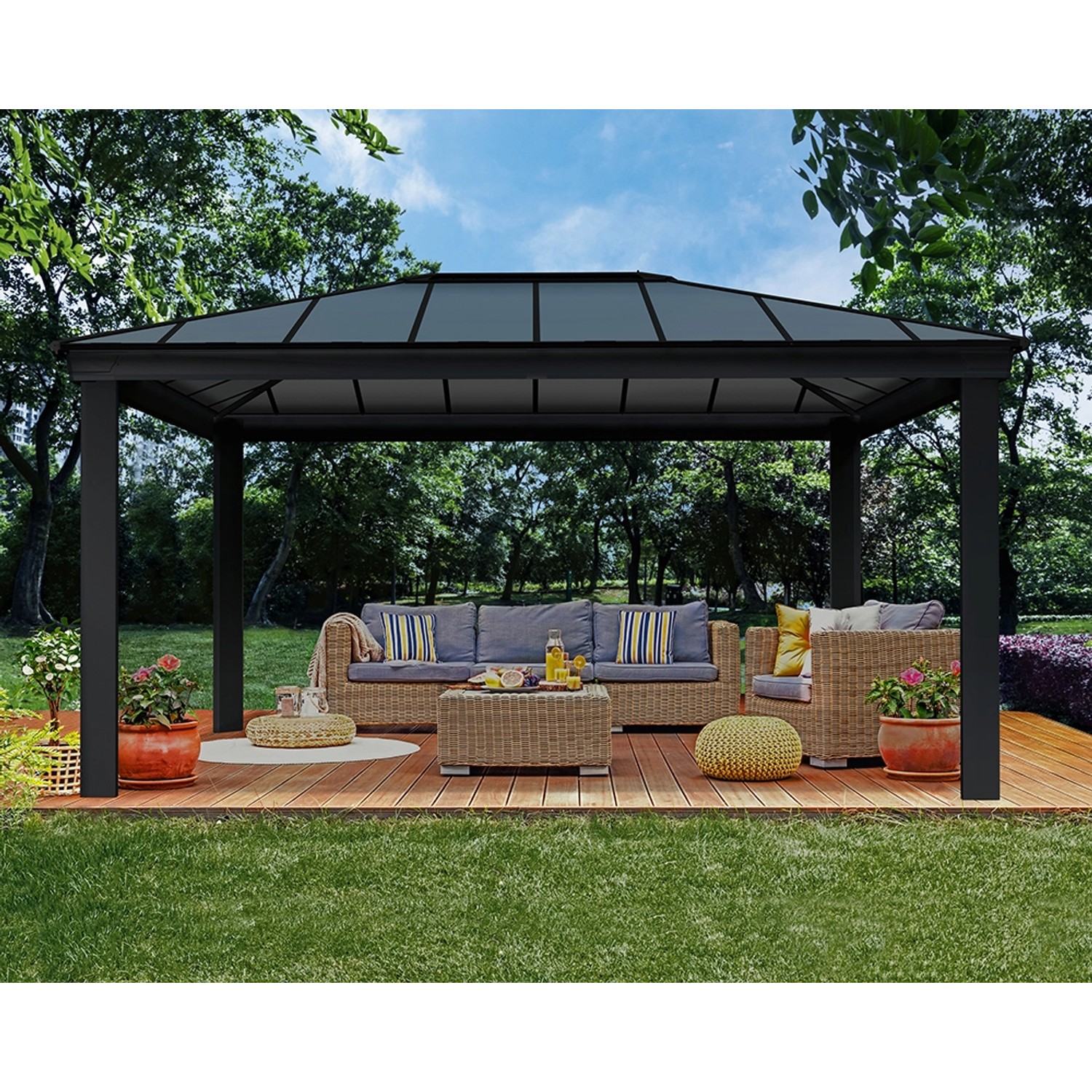 Palram - Canopia Dallas 4.3 x 4.9 GartenPavillon Anthrazit Palram - Canopia Dallas 4.3 x 4.9 GartenPavillon Anthrazit von CANOPIA by PALRAM