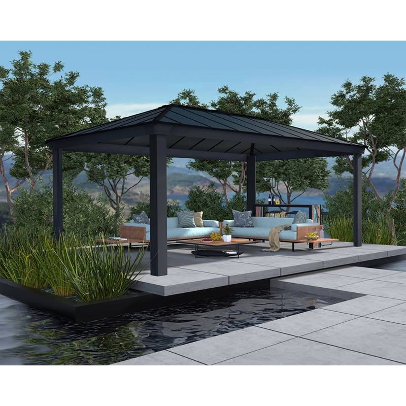 Palram - Canopia  Dallas 4.3 x 6.1 GartenPavillon Anthrazit von CANOPIA by PALRAM