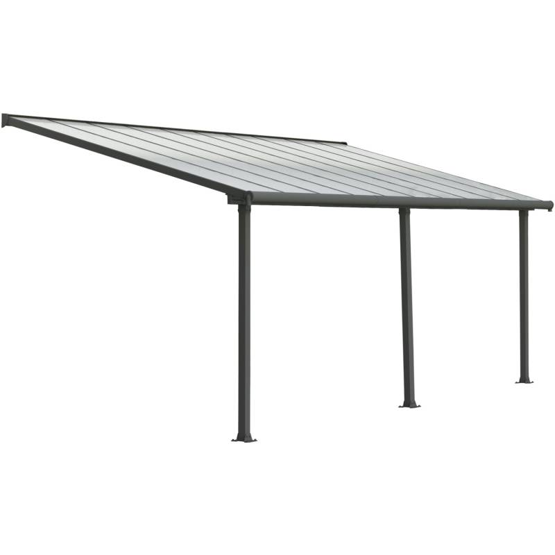 Palram - Canopia  Olympia 3 x 6.1 Terrassenüberdachung Anthrazit klar von Palram - Canopia
