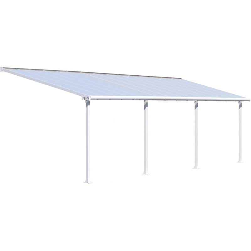 Palram - Canopia  Olympia 3 x 9.2 Terrassenüberdachung Weiß klar von Palram - Canopia