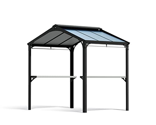 Canopia by Palram Pavillon wasserdicht Austin 2400 Gartenpavillon stabil und Winterfest 2.4x1.8 m Alu Schwarz von CANOPIA