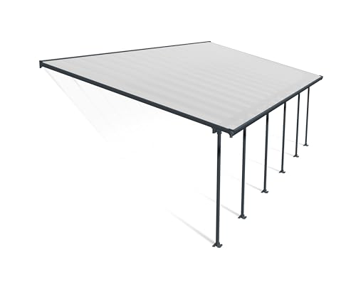 Canopia by Palram Terrassenüberdachung Alu Feria 4X10.31 Polycarbonat Hohlkammerplatten Pergola 1031 x 385 cm Grau zur Überdachung ihrer Terrasse Canopia by Palram Terrassenüberdachung Alu Feria 4X10.31 Polycarbonat Hohlkammerplatten Pergola 1031 x 385 cm Grau zur Überdachung ihrer Terrasse von CANOPIA