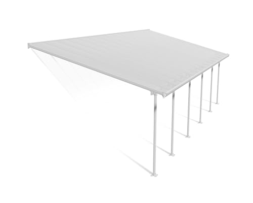 Canopia by Palram Terrassenüberdachung Alu Feria 4X10.31 Polycarbonat Hohlkammerplatten Pergola 1031 x 385 cm Weiss zur Überdachung ihrer Terrasse von CANOPIA