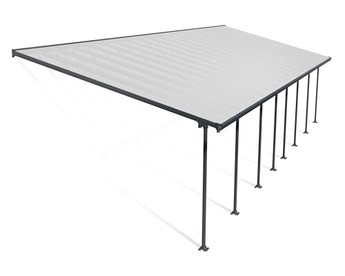 Canopia by Palram Terrassenüberdachung Alu Feria 4X12.12 Polycarbonat Hohlkammerplatten Pergola 1212 x 385 cm Grau zur Überdachung ihrer Terrasse Canopia by Palram Terrassenüberdachung Alu Feria 4X12.12 Polycarbonat Hohlkammerplatten Pergola 1212 x 385 cm Grau zur Überdachung ihrer Terrasse von CANOPIA
