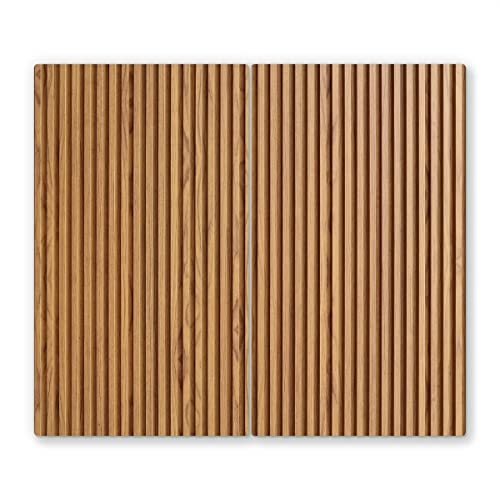 2x30x52cm - Herdabdeckplatte, Herdabdeckung für Glaskeramik-Kochfelder, Gehärtetes Glas, 60x52cm, mehrfarbig, Schneideplatte von Canvasfly