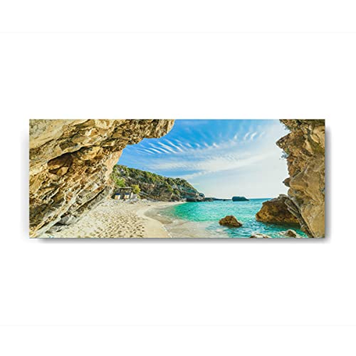 Canvasfly 125x50 Glasbild, Hochwertige Bilder Deko für Wohnzimmer Küchen-Deko Bad-Deko Modern, Wandbilder Wohnzimmer Zimmer-Deko aus Glas, Badezimmer Bilder Schlafzimmer Wand-Deko von Canvasfly