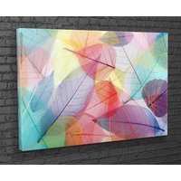 Blatt Bunte Röntgen-Druck Auf Leinwand-Option Für Floating Frame-Moderne Wand-Extra Große Wand-Kunst-Custom Size Wandkunst von CANVAS360