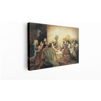 Das Letzte Abendmahl, Jesus Christus-Druck Auf Leinwand, Option Mit Schwebendem Rahmen, Extra Große Leinwand-Wandkunst von CANVAS360