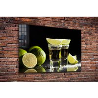 Tequila Shots Wandkunst Aus Gehärtetem Glas, Lebendige Wanddekoration, Extra Große Wandkunst, Geschenk Zum Vatertag, Mega-Wanddekoration Glas von CANVAS360