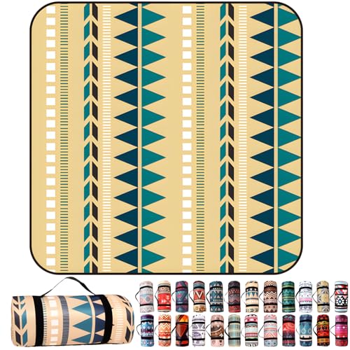 CANYUE Picknickdecke Wasserdicht 200 x 150 cm Tragbare Waschbar Sandfeste Stranddecke Große Für Trocken Strand, Picknick, Wandern, Reisen Campingdecke von CANYUE