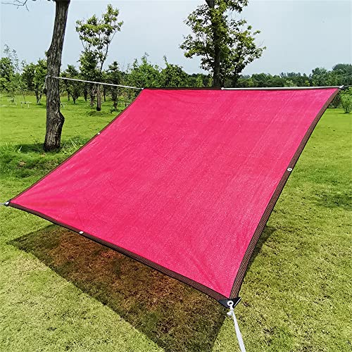 Sonnennetz-Schattennetz, Sonnenschutztuch mit Ösen, UV-beständiges Stoff-Schattennetz, für Balkon, Carport, Pavillon, Gewächshaus, Pflanzenabdeckung, Terrasse, Rasen (1 x 4 m, Rosa) von CANYUE