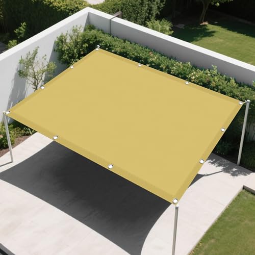 Sonnensegel 1.6 x 5 m Rechteckig Wasserdicht Sonnenschutz Windschutz Sichtschutz Balkon mit Spannseilen mit Ösen für Garten Camping, Creme Farben Sonnensegel 1.6 x 5 m Rechteckig Wasserdicht Sonnenschutz Windschutz Sichtschutz Balkon mit Spannseilen mit Ösen für Garten Camping, Creme Farben von CAOBAOF