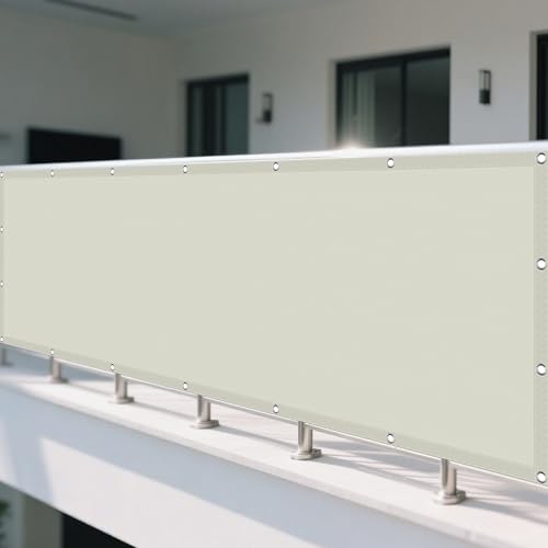 Sonnensegel 195 x 205 cm Rechteckig Wasserdicht 98% UV Schutz Sonnendach Beschattung mit Ösen Segeltuch 4 × 1.5 M Seile für Garten Terrasse Balkon Schwimmbad, Beige Sonnensegel 195 x 205 cm Rechteckig Wasserdicht 98% UV Schutz Sonnendach Beschattung mit Ösen Segeltuch 4 × 1.5 M Seile für Garten Terrasse Balkon Schwimmbad, Beige von CAOBAOF