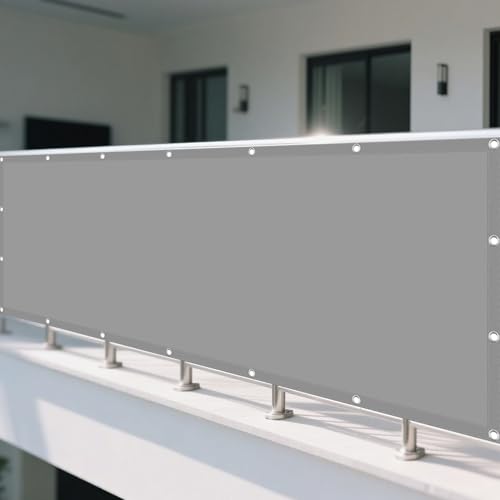 Sonnensegel 205 x 265 cm Rechteckig Wasserdicht 98% UV Schutz Sonnendach Beschattung mit Ösen Segeltuch 4 × 1.5 M Seile für Garten Terrasse Balkon Schwimmbad, Hellgrau Sonnensegel 205 x 265 cm Rechteckig Wasserdicht 98% UV Schutz Sonnendach Beschattung mit Ösen Segeltuch 4 × 1.5 M Seile für Garten Terrasse Balkon Schwimmbad, Hellgrau von CAOBAOF