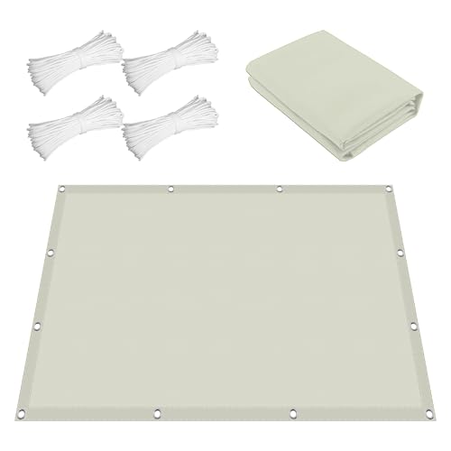 Sonnensegel Wasserdicht Rechteckig 150 x 250 cm Rechteckig Wasserdicht Sonnenschutz Windschutz Pergola Ersatz Schattenabdeckung mit Spannseilen mit Ösen für Balkon Garten, cremefarben Sonnensegel Wasserdicht Rechteckig 150 x 250 cm Rechteckig Wasserdicht Sonnenschutz Windschutz Pergola Ersatz Schattenabdeckung mit Spannseilen mit Ösen für Balkon Garten, cremefarben von CAOBAOF