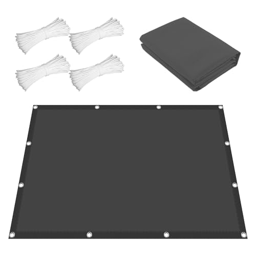Sonnensegel Wasserdicht Rechteckig 70 x 550 cm Rechteckig Wasserdicht Sonnenschutz Windschutz Pergola Ersatz Schattenabdeckung mit Spannseilen mit Ösen für Balkon Garten, Dunkelgrau Sonnensegel Wasserdicht Rechteckig 70 x 550 cm Rechteckig Wasserdicht Sonnenschutz Windschutz Pergola Ersatz Schattenabdeckung mit Spannseilen mit Ösen für Balkon Garten, Dunkelgrau von CAOBAOF