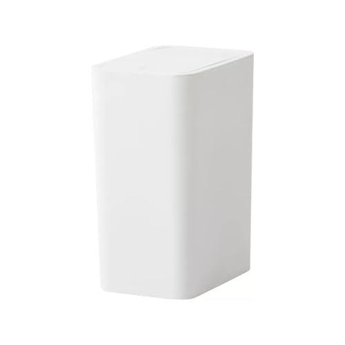 Abfalleimer aus Kunststoff, 8,5 l, mit Deckel, weißer Abfalleimer für Zuhause, Küche, Büro, Papierkorb Abfalleimer aus Kunststoff, 8,5 l, mit Deckel, weißer Abfalleimer für Zuhause, Küche, Büro, Papierkorb von CAOJLjiaxiang-2012